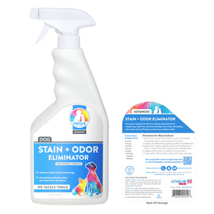 Advanced dog odor and stain remover. Full Label